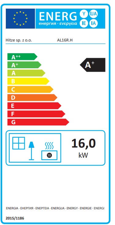 hitze etykieta energetyczna 16 kW